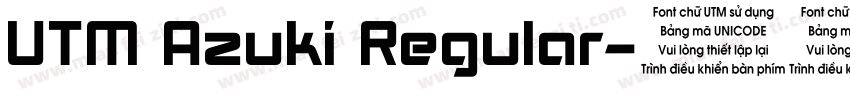 UTM Azuki Regular字体转换